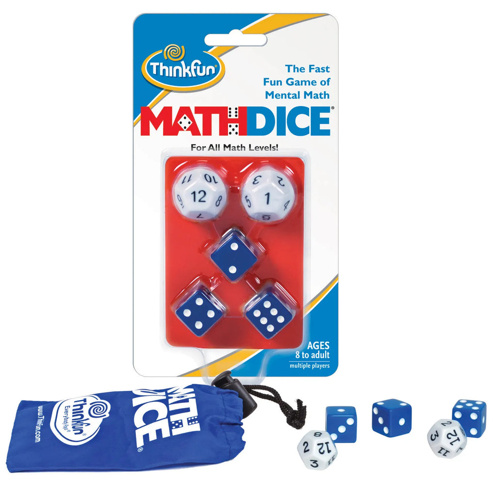 ¡Con ThinkFun Match Dice, las matemáticas se vuelven más divertidas cuando piensas sobre la marcha! 