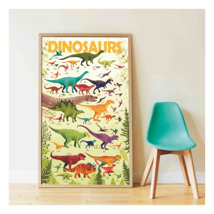 Dinosaurios del Mundo Póster Pegatinas Poppik