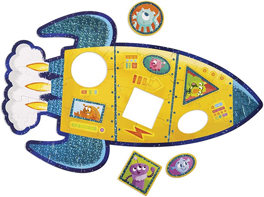 Cohete Formas Geometricas - Rocket Floor Puzzle – 39 Piece en Panamá para niños