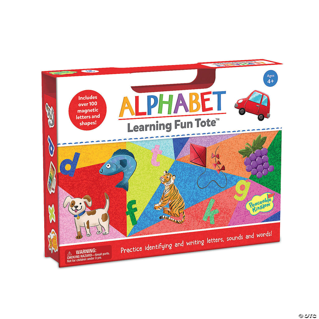 alphabet learning fun tote